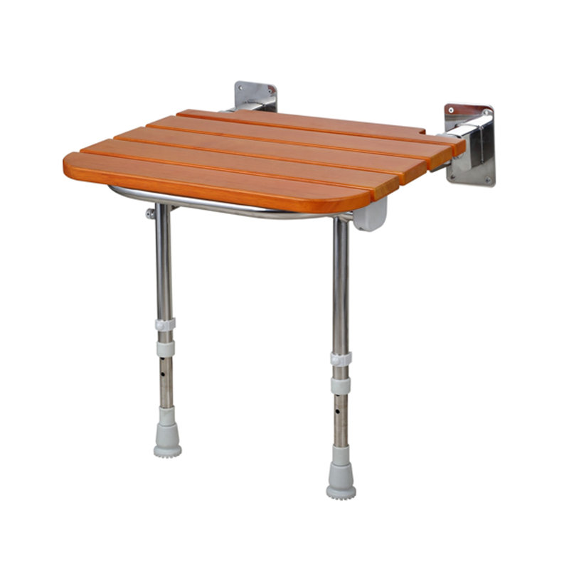 Barclay Wall Mounted Teak Shower Chair Wayfair